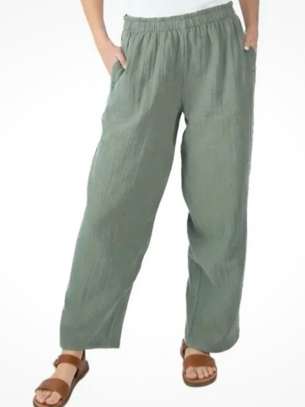 Coldwater Creek Women's Gauze Pull-On Pant